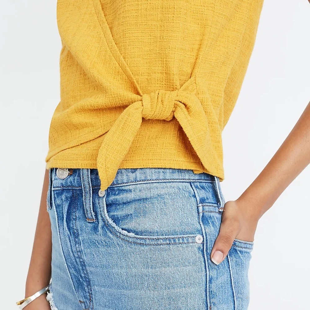 TEXTURE & THREAD by MADEWELL Wrap Tie Tank Top - Picture 4 of 10